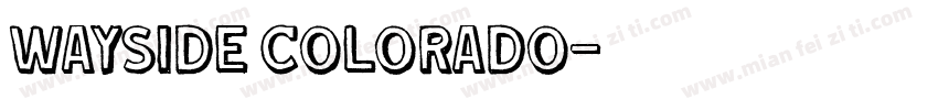 wayside colorado字体转换